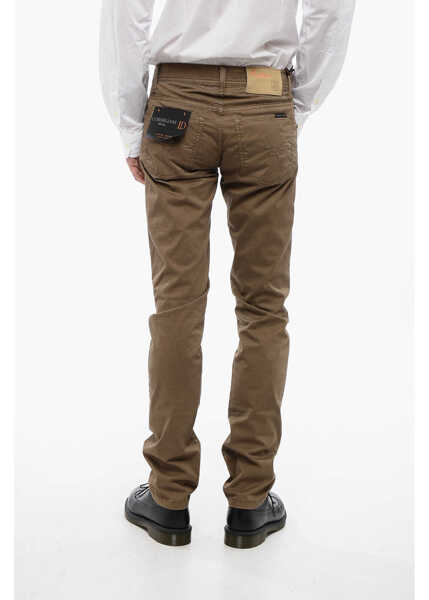 Pantaloni casual CORNELIANI Id 5-Pocketed Stretch Cotton Pants Brown Barbati (BM 16712274) 2