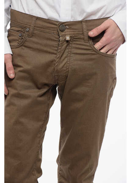 Pantaloni casual CORNELIANI Id 5-Pocketed Stretch Cotton Pants Brown Barbati (BM 16712274) 3