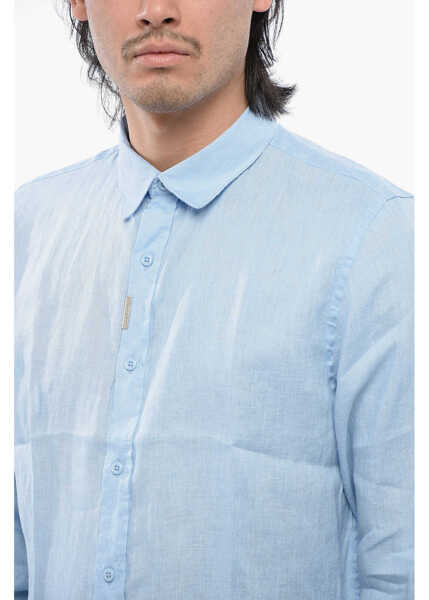 Camasi casual John Richmond Linen Radinio Shirt Light Blue Barbati (BM 16713210) 3