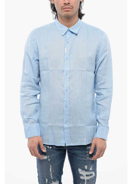 Camasi casual John Richmond Linen Radinio Shirt Light Blue Barbati (BM 16713210) 1