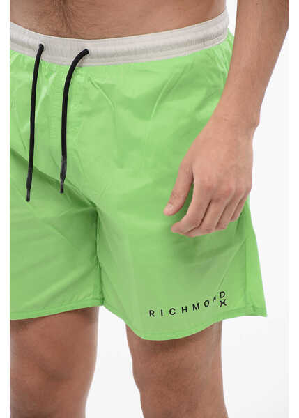 Bermude John Richmond Bicolor Boxer Swimsuit Green Barbati (BM 16713216) 3