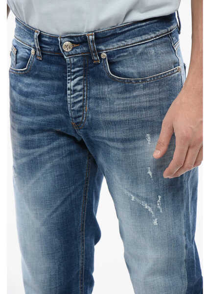 Blugi drepti John Richmond Medium Wash Sid Regular Fit Jeans 18 Cm Blue Barbati (BM 16713222) 3