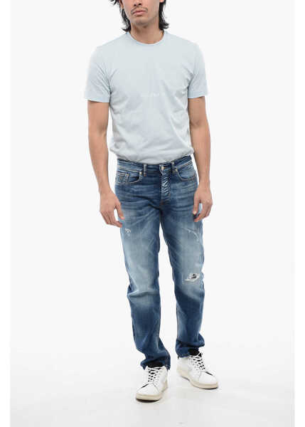 Blugi drepti John Richmond Medium Wash Sid Regular Fit Jeans 18 Cm Blue Barbati (BM 16713222) 4