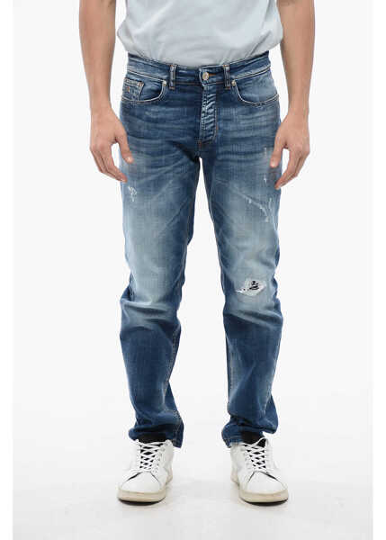 Blugi drepti John Richmond Medium Wash Sid Regular Fit Jeans 18 Cm Blue Barbati (BM 16713222) 1