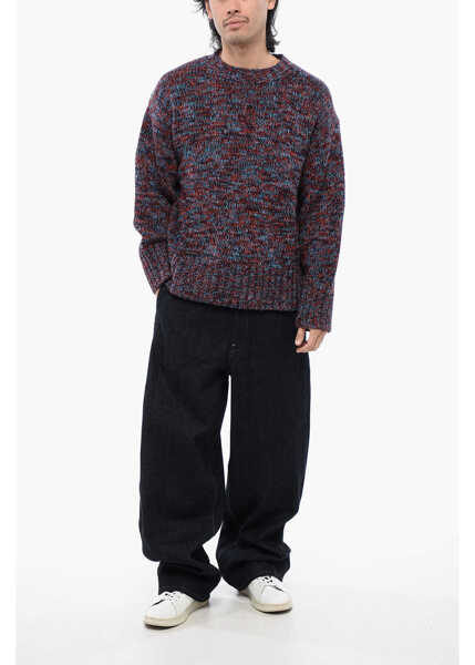 Pulovere Jil Sander Crewneck Wool Chunky Melange Sweater Multicolor Barbati (BM 16713294) 4