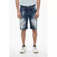 Pantaloni scurti Bleached Effect Regular Fit Bermuda Jeans Barbati