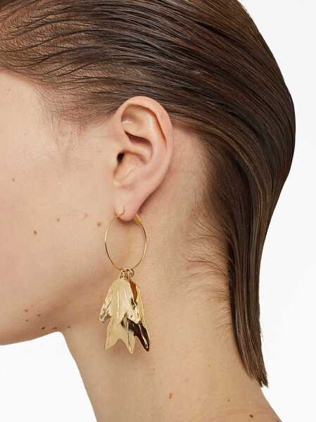 Cercei Jil Sander Pendant Culture Hoop Earrings Gold Femei (BM 16714074) 3