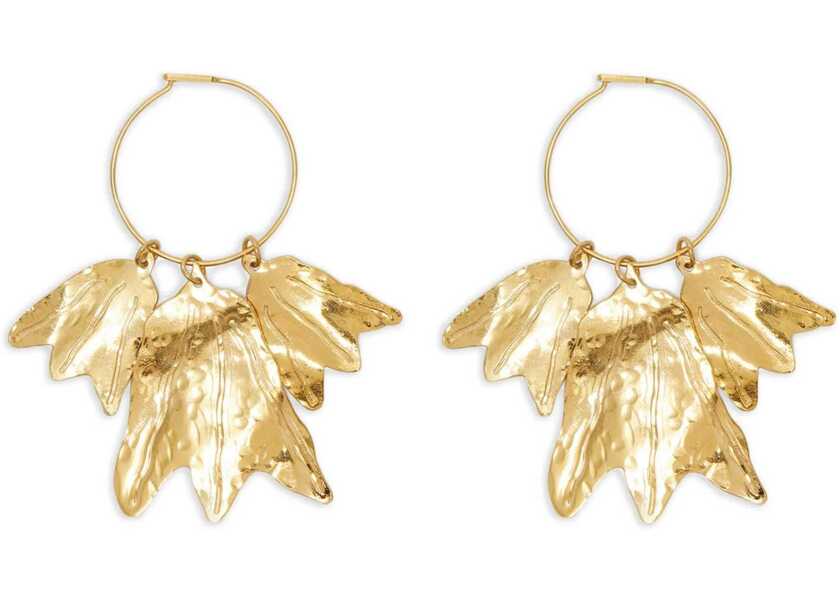 Cercei Jil Sander Pendant Culture Hoop Earrings Gold Femei (BM 16714074) 1