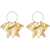Jil Sander Pendant Culture Hoop Earrings Gold