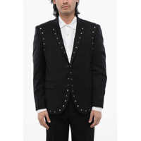 Sacouri Virgin Wool Nusetto Blazer With Stud Details Barbati