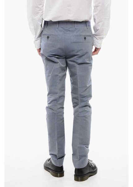 Pantaloni casual CORNELIANI Cc Collection 4-Pocketed Pique Cotton Pants Light Blue Barbati (BM 16714416) 2