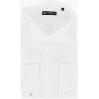 Camasi elegante Cotton Tuxedo Shirt With Wing-Tip Collar Barbati