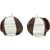 Jil Sander Enamelled Brass Earrings With Ring Design Brown
