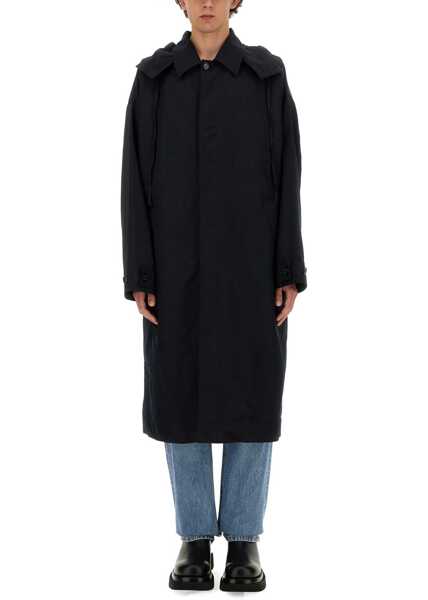 Paltoane Bottega Veneta Hooded Trench Coat BLUE Barbati (BM 16714827) 1