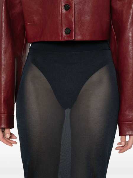 Fuste casual Saint Laurent Knit Pencil Skirt BLUE Femei (BM 16714917) 5