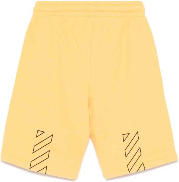 Pantaloni scurti Off-White Bookishdiagsweatshort YELLOW Baieti (BM 16715265) 2