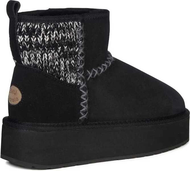 Bocanci de iarna EMU Australia Stinger Knit Flatform Black Femei (BM 16717638) 4