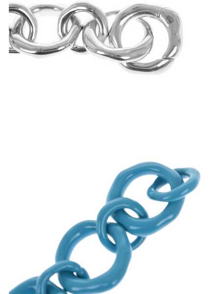 Coliere Jil Sander Enameled Brass Chain Necklace New Lightness Light Blue Femei (BM 16718487) 3