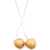 Jil Sander Brass Cherry Necklace With Pendant Gold