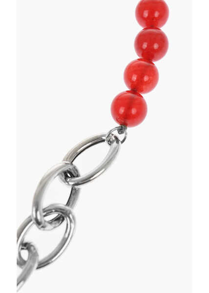 Coliere Jil Sander Silver Solidity Chain Necklace With Beads Silver Barbati (BM 16718502) 2