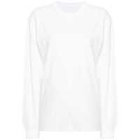 Tricouri Alexander Wang Essential Jsy Ls T-Shirt W/ Puff Logo & Bound Neck Clothing Femei