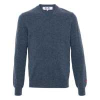 Pulovere Comme Des Garçons Play Sweater Small Red Emblem Knit Clothing Femei