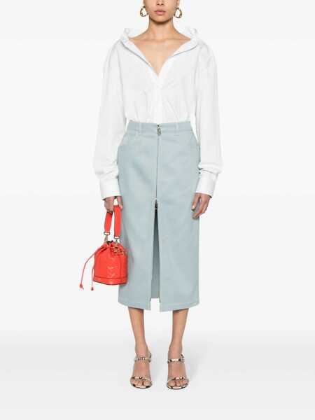 Camasi Fendi Fendi Poplin Shirt WHITE Femei (BM 16720314) 2