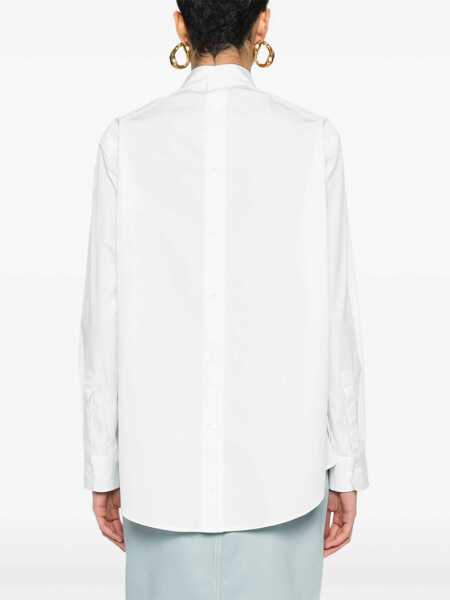 Camasi Fendi Fendi Poplin Shirt WHITE Femei (BM 16720314) 4