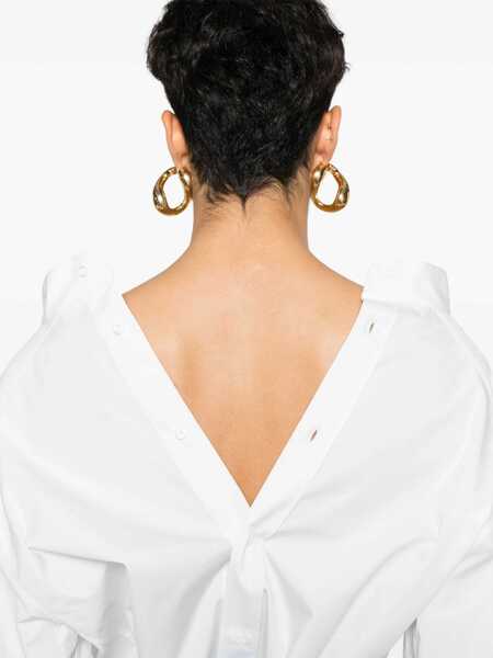 Camasi Fendi Fendi Poplin Shirt WHITE Femei (BM 16720314) 5