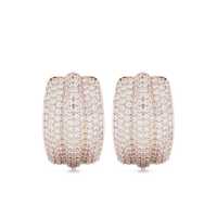 Cercei Self-Portrait Gold Cystal Ridged Earrings Accessories Femei