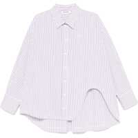 Camasi casual Asymmetrical strip Shirt Femei