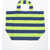 DANIELA GREGIS Awning Striped Linen Shpper Bag Yellow