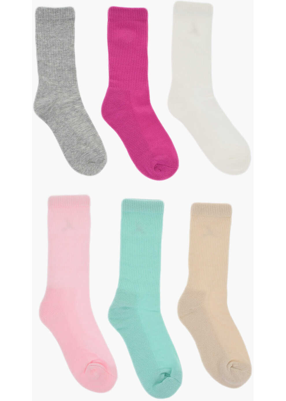 Sosete Nike Air Jordan Set 6 Pairs Of Long Ribbed Socks With Embroidered Multicolor Fete (BM 16722771) 3