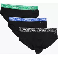 Chiloti Nike Set 3 Pairs Of Stretch Cotton Briefs With Logoed Elastic Ban