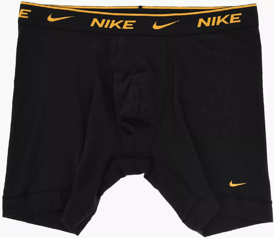 Lenjerie intima Nike Set Of 3 Solid Color Boxer With Contrasting Logo Black Barbati (BM 16722777) 3