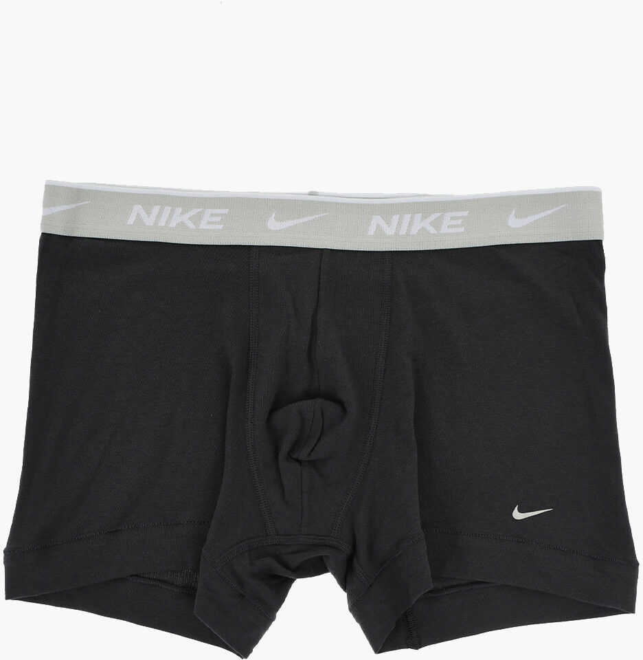Lenjerie intima Nike Set Of 3 Solid Color Boxer With Logoed Elastic Band Black Barbati (BM 16722786) 2