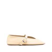 Balerini 'Stella' Yellow Ballerinas With With Buckle Strap In Leather Woman Femei
