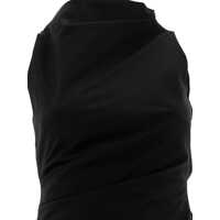 Topuri Alexander McQueen Dama - Topuri Alexander McQueen Asymmetrical Top BLACK Femei (BM 16725081) - B-mall.ro