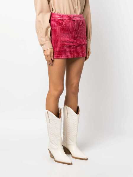 Fuste scurte Isabel Marant Corduroy Low-Waist Mini-Skirt Red Femei (BM 16725672) 3