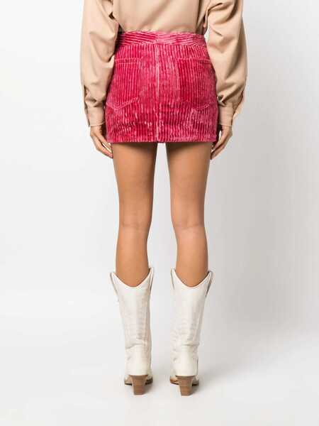 Fuste scurte Isabel Marant Corduroy Low-Waist Mini-Skirt Red Femei (BM 16725672) 4