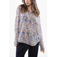 Bluze Etoile Floral Shirt With Ruffled Detailed Collar Femei