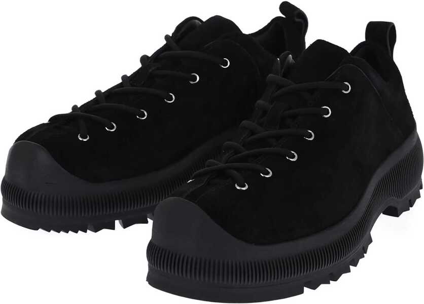 Sneakers Jil Sander Suede Lace-Up Sneakers With Vibram Sole Black Barbati (BM 16725729) 2