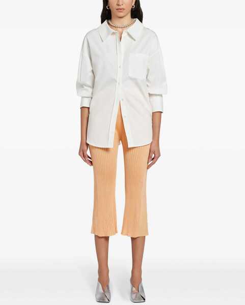Pantaloni casual Jil Sander High-Waisted Flared Pants Orange Femei (BM 16725762) 3