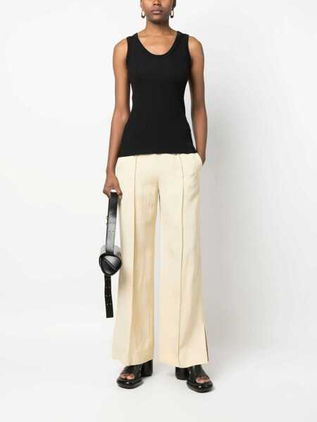 Maiouri Jil Sander Wool-Blended Stretchy Tank Top Black Femei (BM 16725771) 2