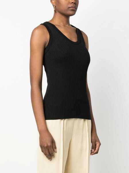 Maiouri Jil Sander Wool-Blended Stretchy Tank Top Black Femei (BM 16725771) 3