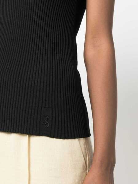 Maiouri Jil Sander Wool-Blended Stretchy Tank Top Black Femei (BM 16725771) 5