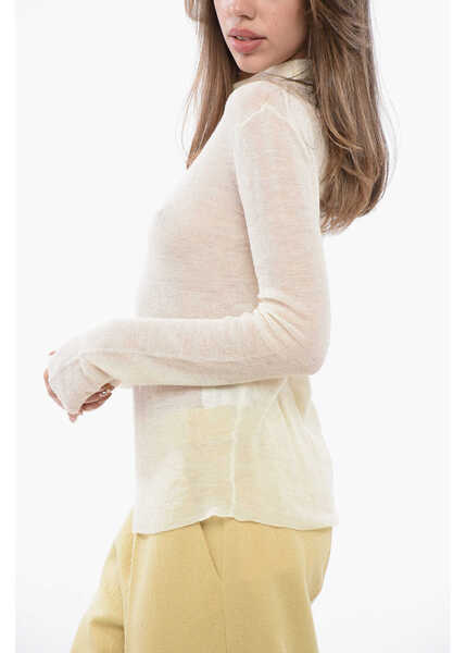 Pulovere Jil Sander Turtleneck Sweater With Sheer Effect Yellow Femei (BM 16725774) 2