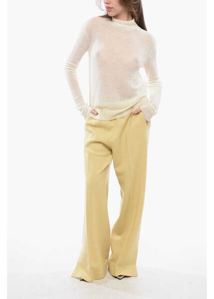 Pulovere Jil Sander Turtleneck Sweater With Sheer Effect Yellow Femei (BM 16725774) 4