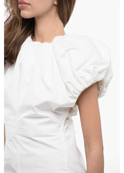 Bluze Jil Sander Flared Top With Puffed Sleeves White Femei (BM 16725783) 3