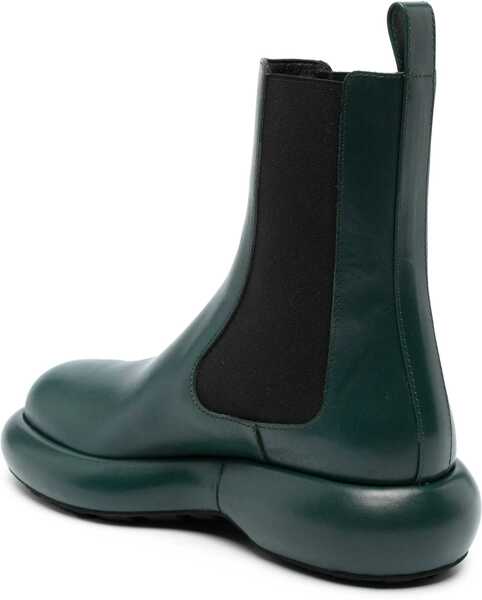 Botine Jil Sander Leather Chelsea Booties With Chunky Sole Green Femei (BM 16725792) 3